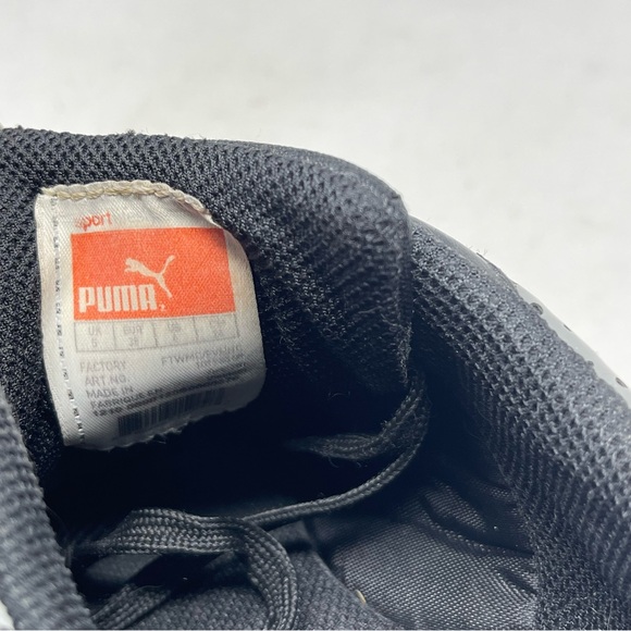 Puma Powercat Shoes Mens 6 Black Leather Suede Indoor Soccer Sneakers Trainers - Picture 15 of 16